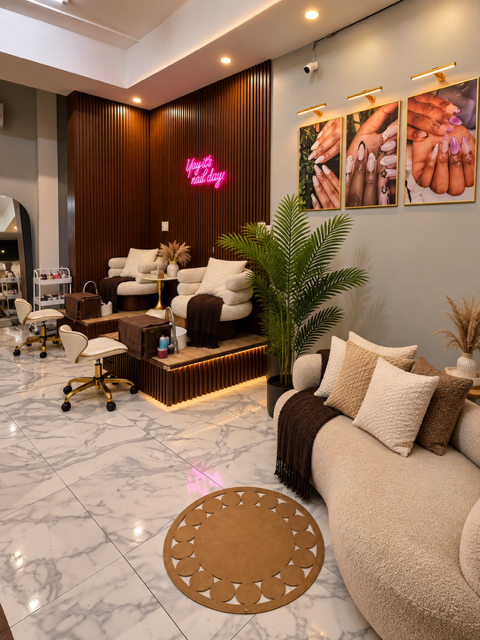 Atavia Nails studio interior, view 1
